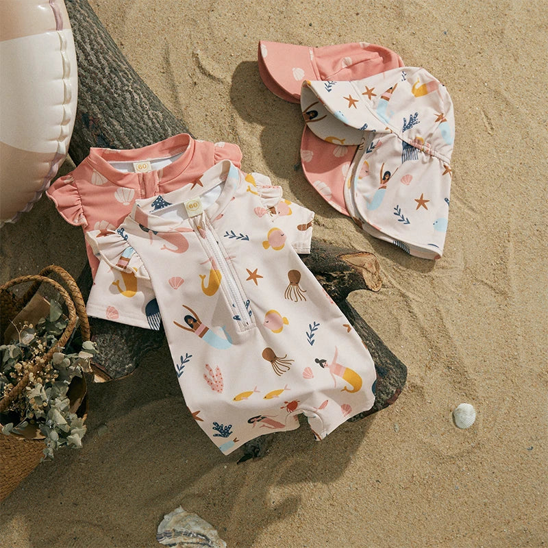 Baby Girl Summer Swimsuit Set