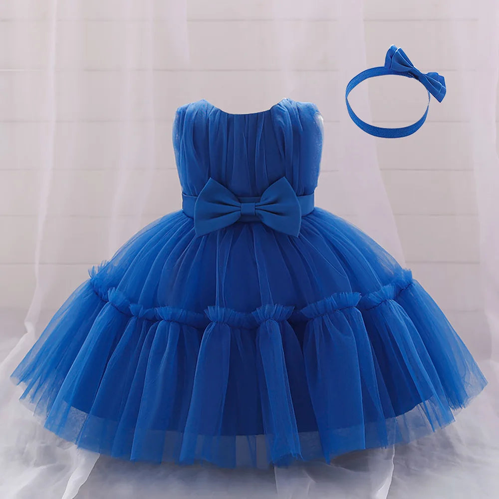 Tulle Dress with Bow Set for Babies