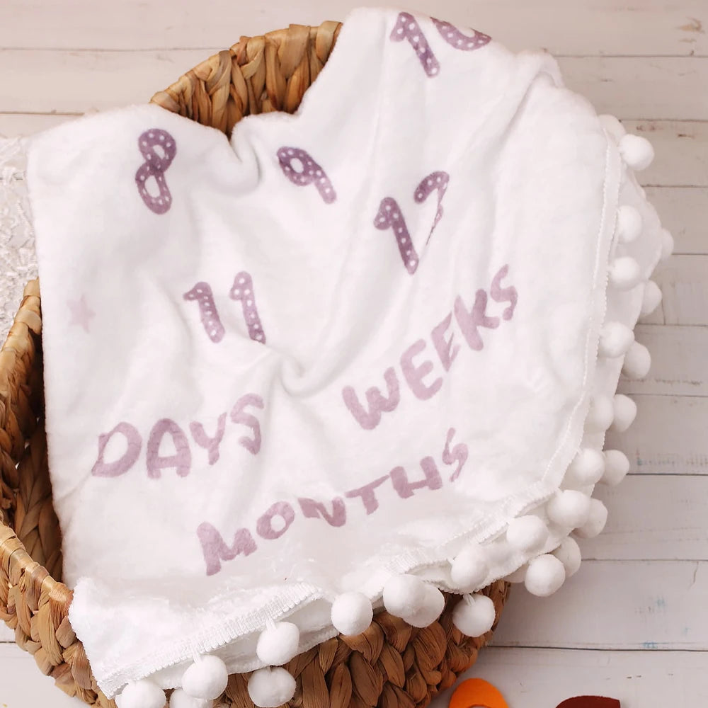 Baby's first year calendar Blanket