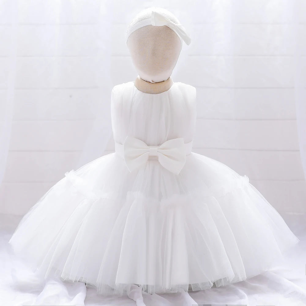 Tulle Dress with Bow Set for Babies