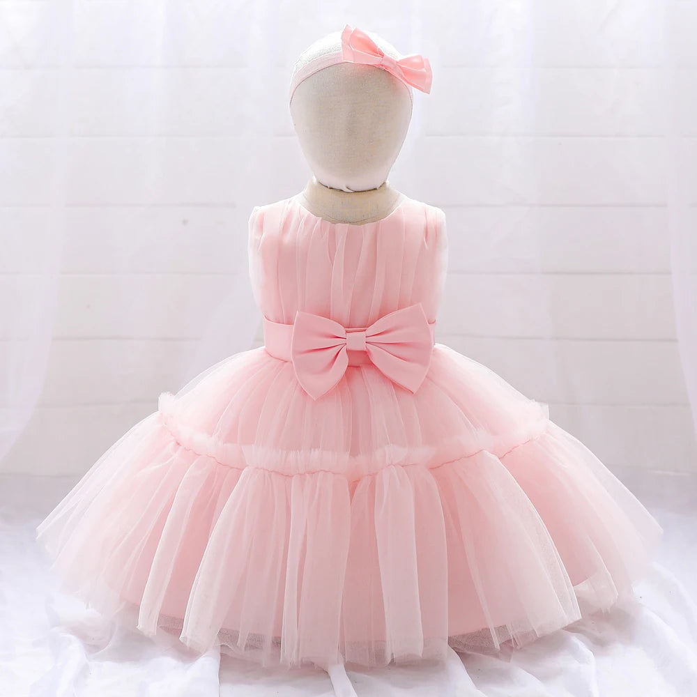 Tulle Dress with Bow Set for Babies