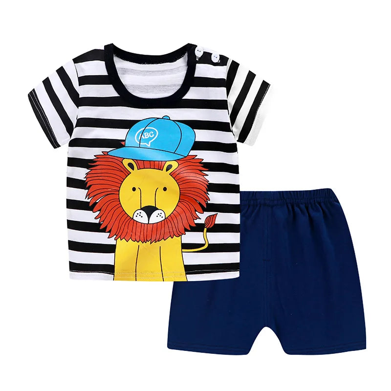 Tracksuit for Babies and Children 2-piece Set of T-shirt and Shorts