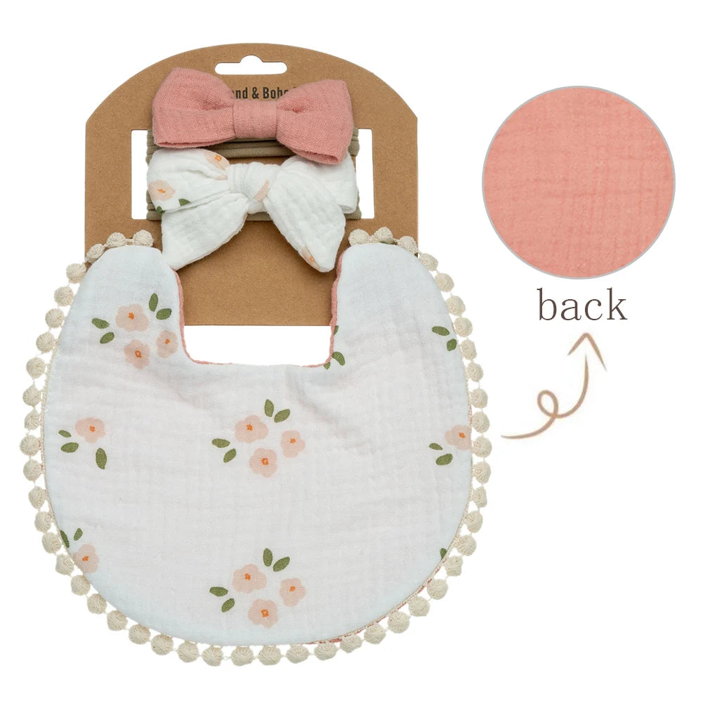 Σετ Baby Flower Bibs 3 τμχ