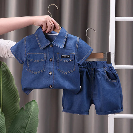 Summer Jeans Set for Boys – T-Shirt &amp; Jeans (2 Pieces)