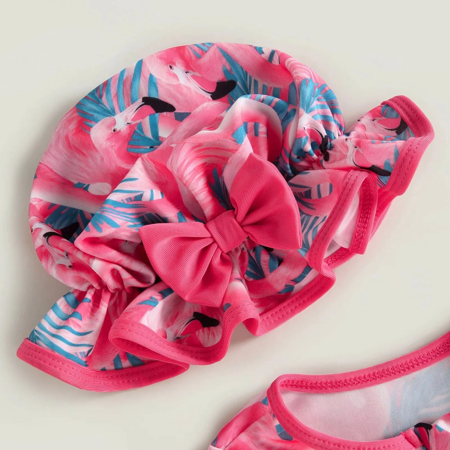 One-piece Swimsuit &amp; Ribbon for Little Girl