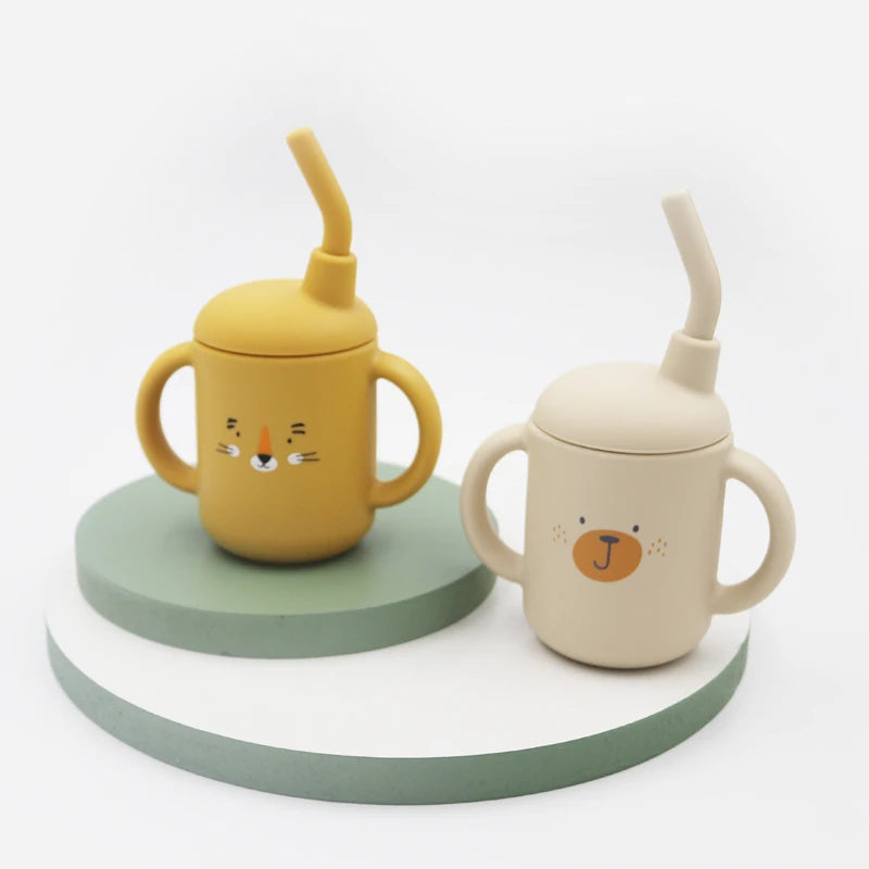 Baby Silicone Sippy Cup Cartoon 120ML