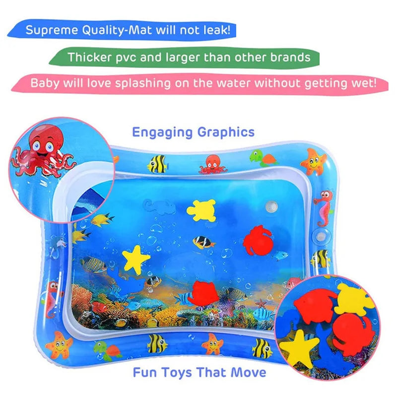 Baby-Spielzeugmatte aus Kunststoff mit Wasser