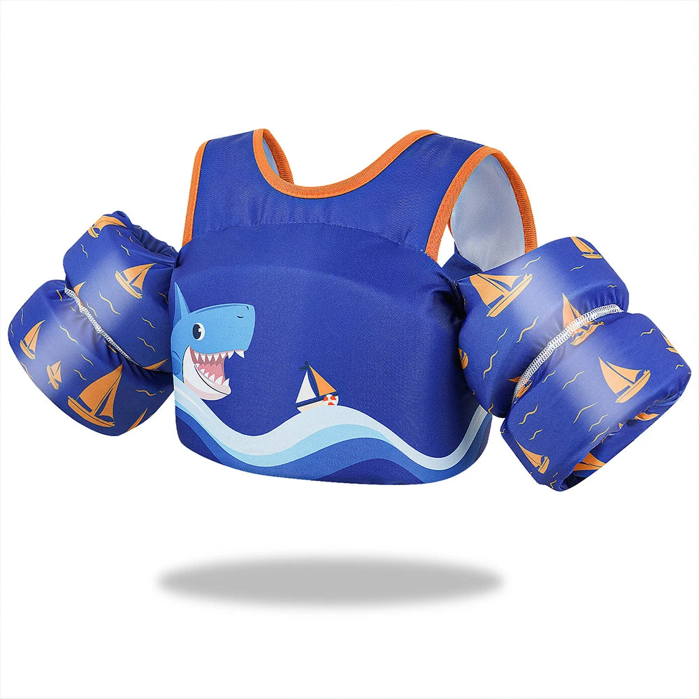 Children's Swimming Vest with Built-in Lifebuoys