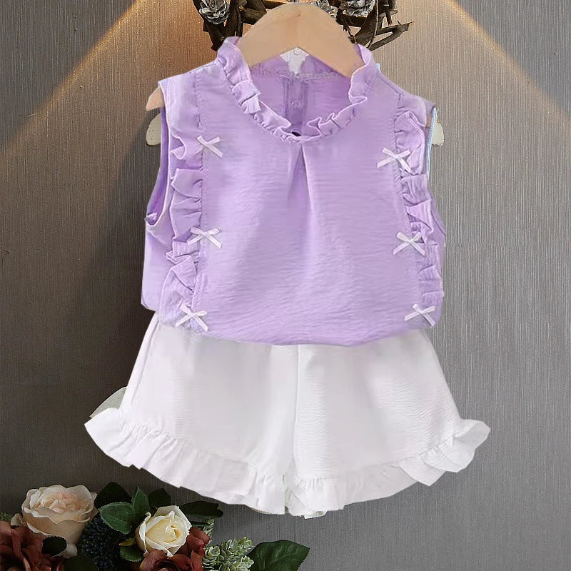 Summer Set for Baby Girl – T-Shirt and Shorts (1–4 Years)