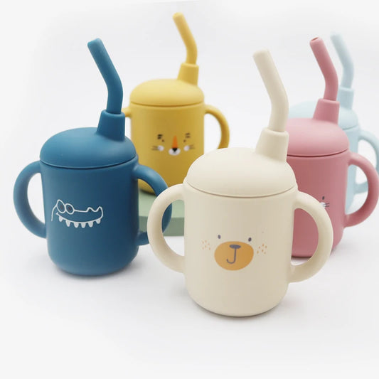 Baby Silicone Sippy Cup Cartoon 120ML