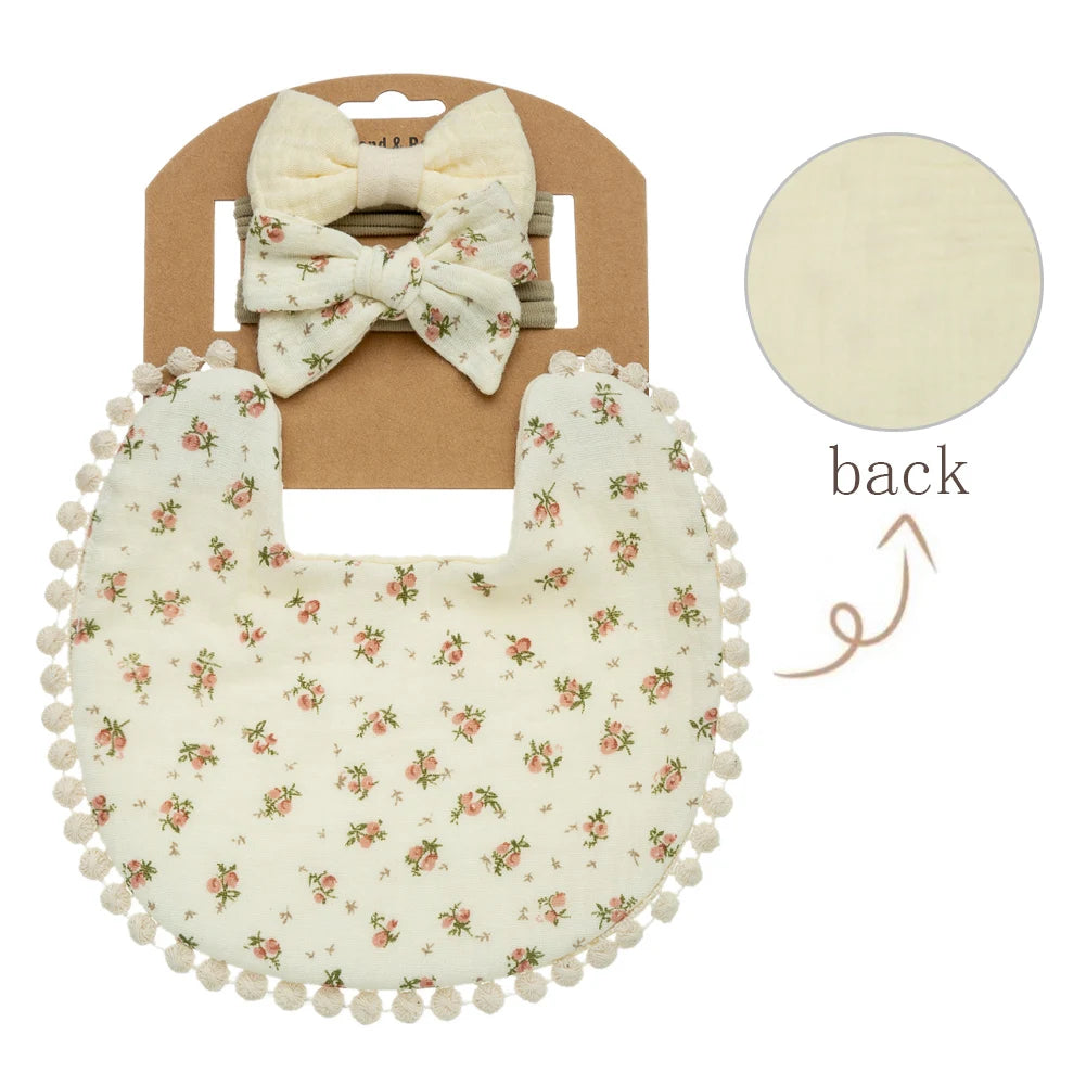 Σετ Baby Flower Bibs 3 τμχ