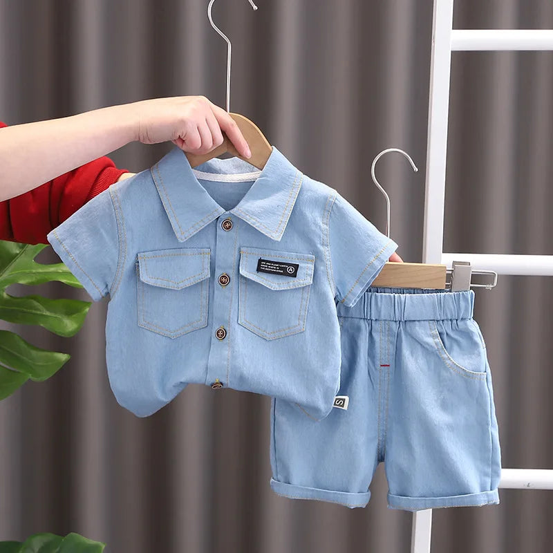 Summer Jeans Set for Boys – T-Shirt &amp; Jeans (2 Pieces)