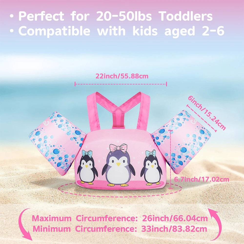 Children's Swimming Vest with Built-in Lifebuoys