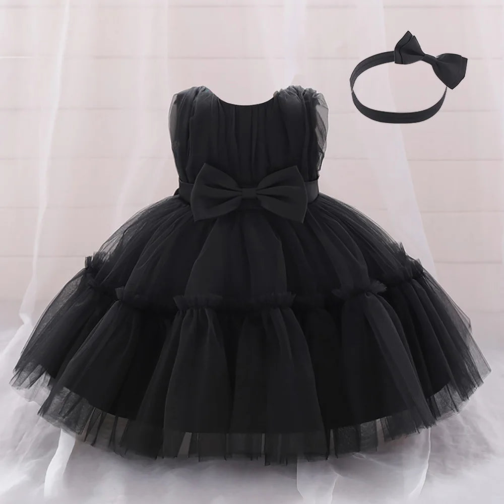 Tulle Dress with Bow Set for Babies