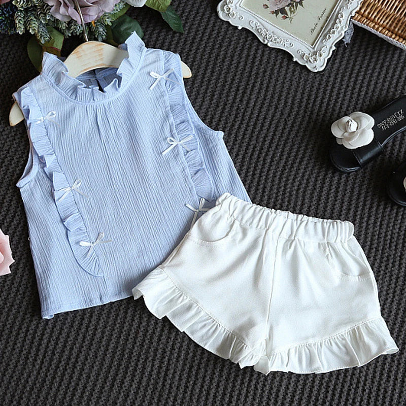 Summer Set for Baby Girl – T-Shirt and Shorts (1–4 Years)