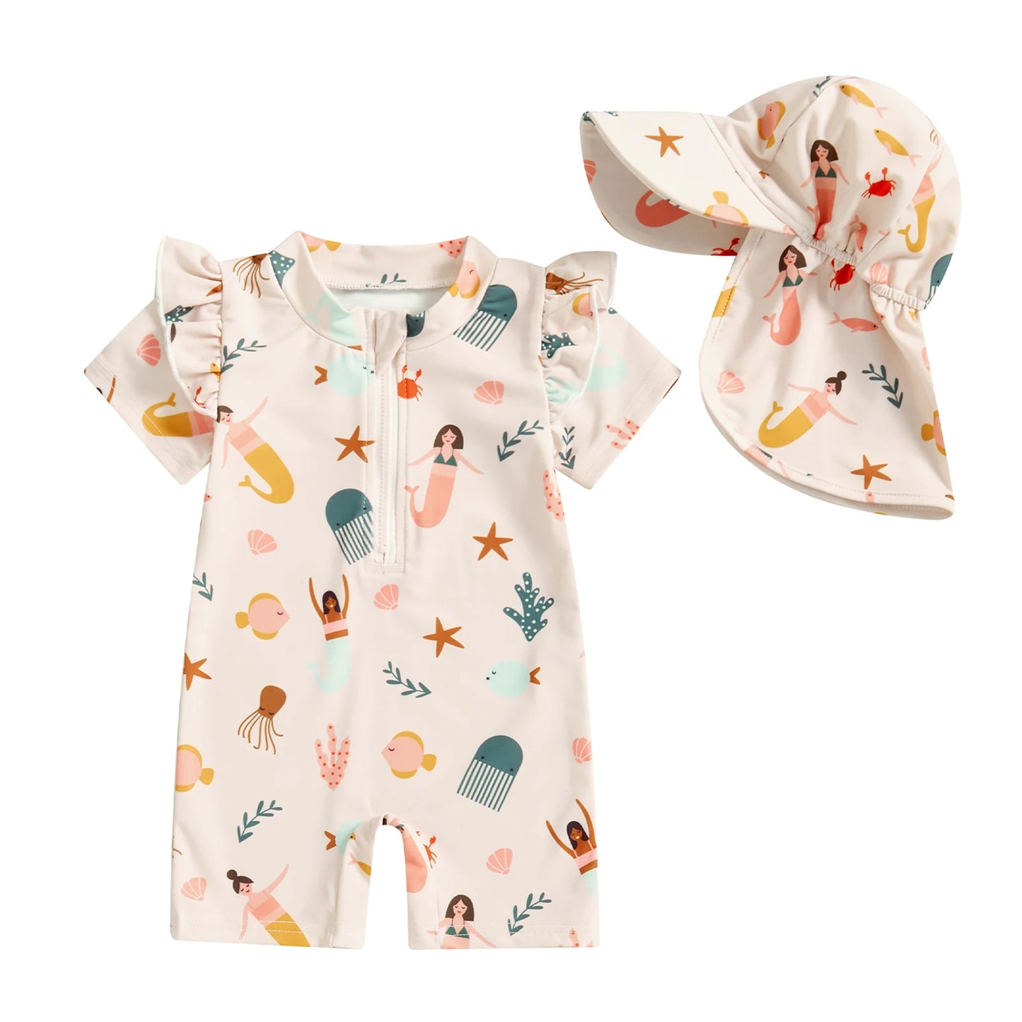 Baby Girl Summer Swimsuit Set