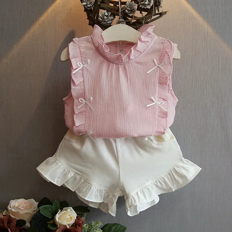 Summer Set for Baby Girl – T-Shirt and Shorts (1–4 Years)