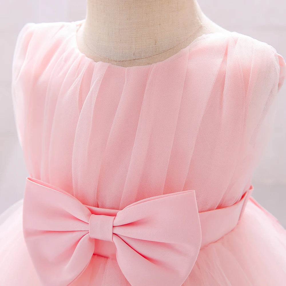Tulle Dress with Bow Set for Babies