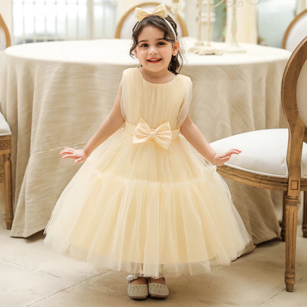 Tulle Dress with Bow Set for Babies