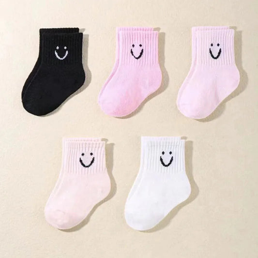 Cute Face Baby Socks 5 pairs
