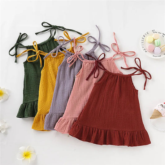 Summer Dress for Girls – Airy with Adjustable Straps (12 Months to 5 Years)