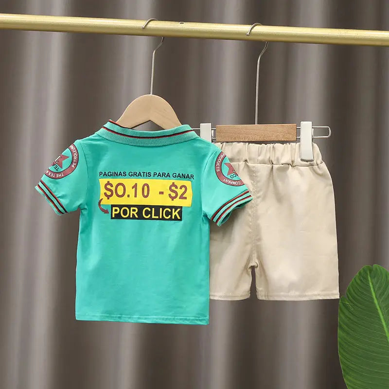 Mini Style Summer Set – T-Shirt & Shorts.