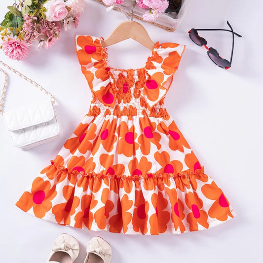Floral Dress with Straps for Girls (1–6 years)