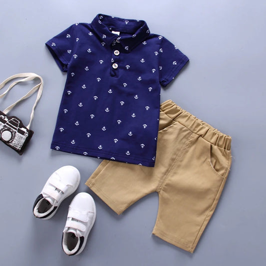 Boys Sportsuit T-shirt+Shorts Set