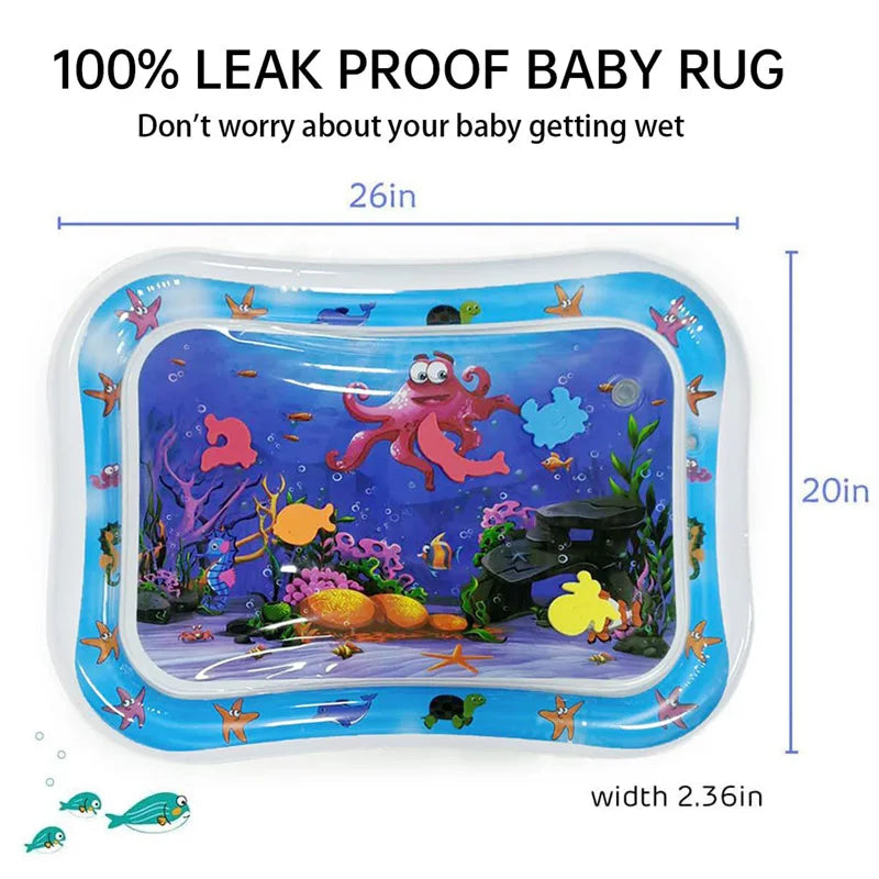 Baby-Spielzeugmatte aus Kunststoff mit Wasser